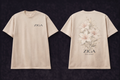 ZIGA Ivory Lily Oversized Tee — Minimal Floral Luxury Edition